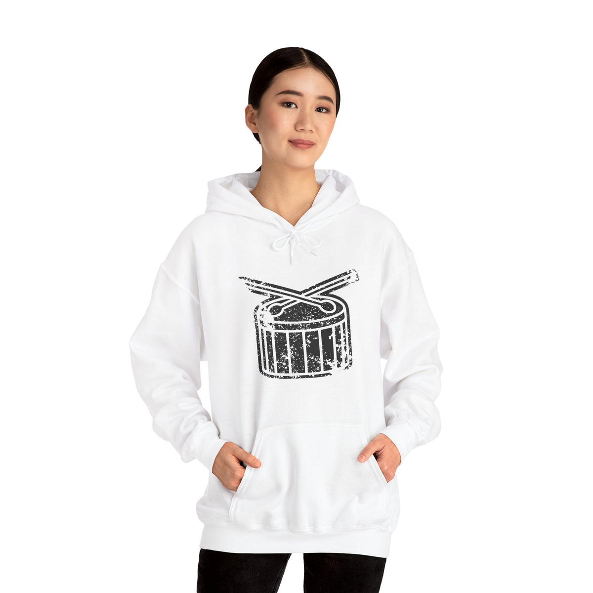 Drum & Sticks Vintage Graphic Hoodie