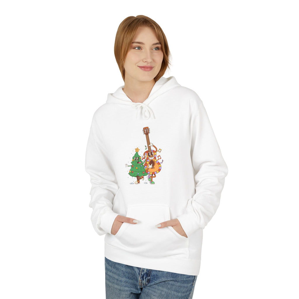 Holiday Bass & Tree Hoodie — Funny Christmas Musician