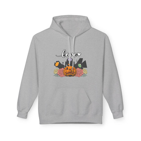 Halloween Pumpkin Floral Hoodie