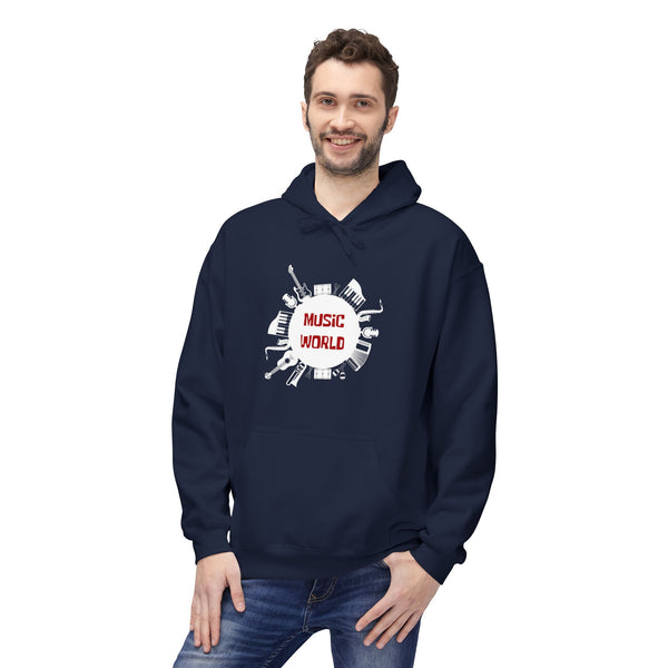 Hoodie - "Misc World" Music Instrument Graphic Pullover
