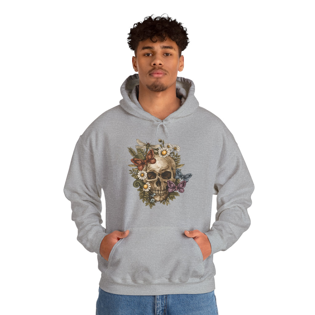 Floral Skull Hoodie