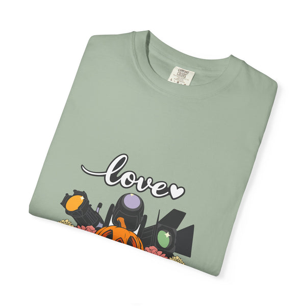 Love Halloween Pumpkin Floral T-Shirt