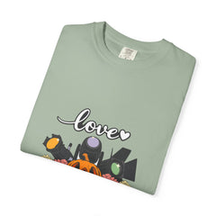 Love Halloween Pumpkin Floral T-Shirt