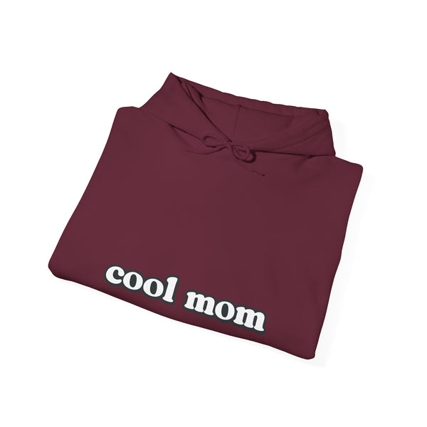 Cool Mom Hoodie — Retro Script "cool mom" Pullover for Mother's Day & Everyday