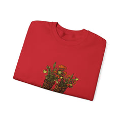 Floral Cowboy Boots Crewneck Sweatshirt