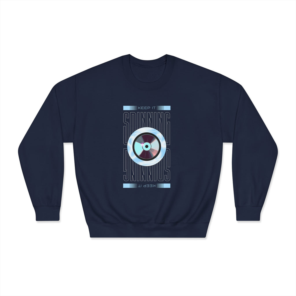 Retro Vinyl Crewneck Sweatshirt