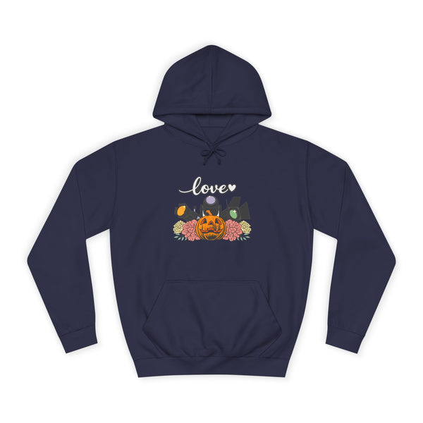 Halloween Pumpkin Floral Hoodie