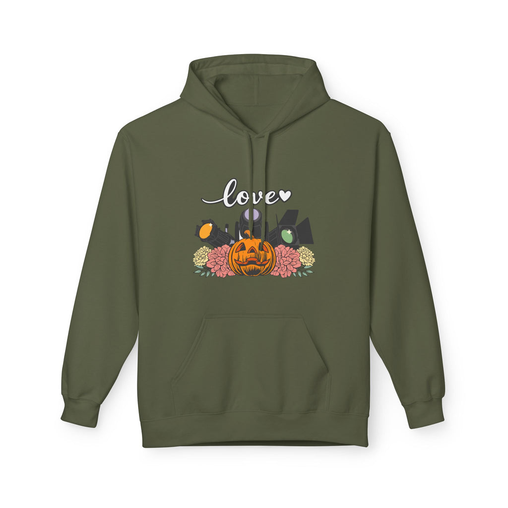 Halloween Pumpkin Floral Hoodie