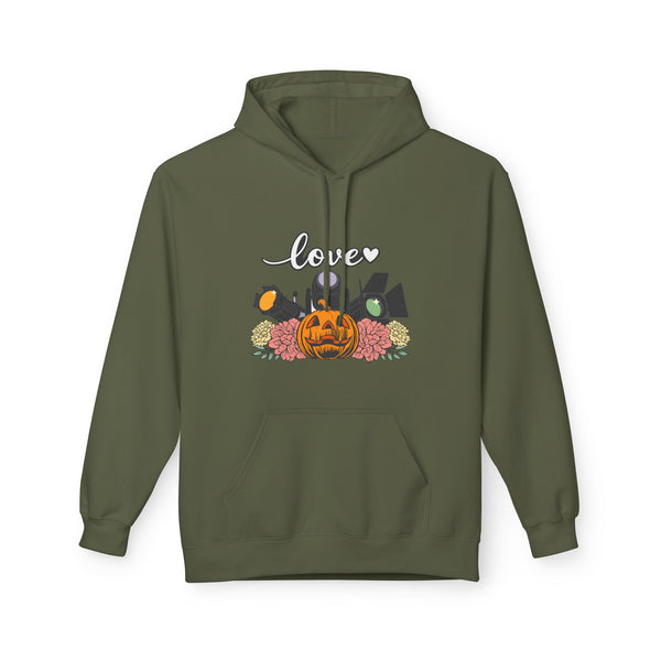 Halloween Pumpkin Floral Hoodie
