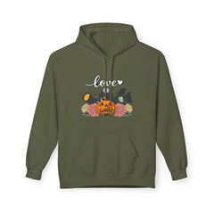 Halloween Pumpkin Floral Hoodie