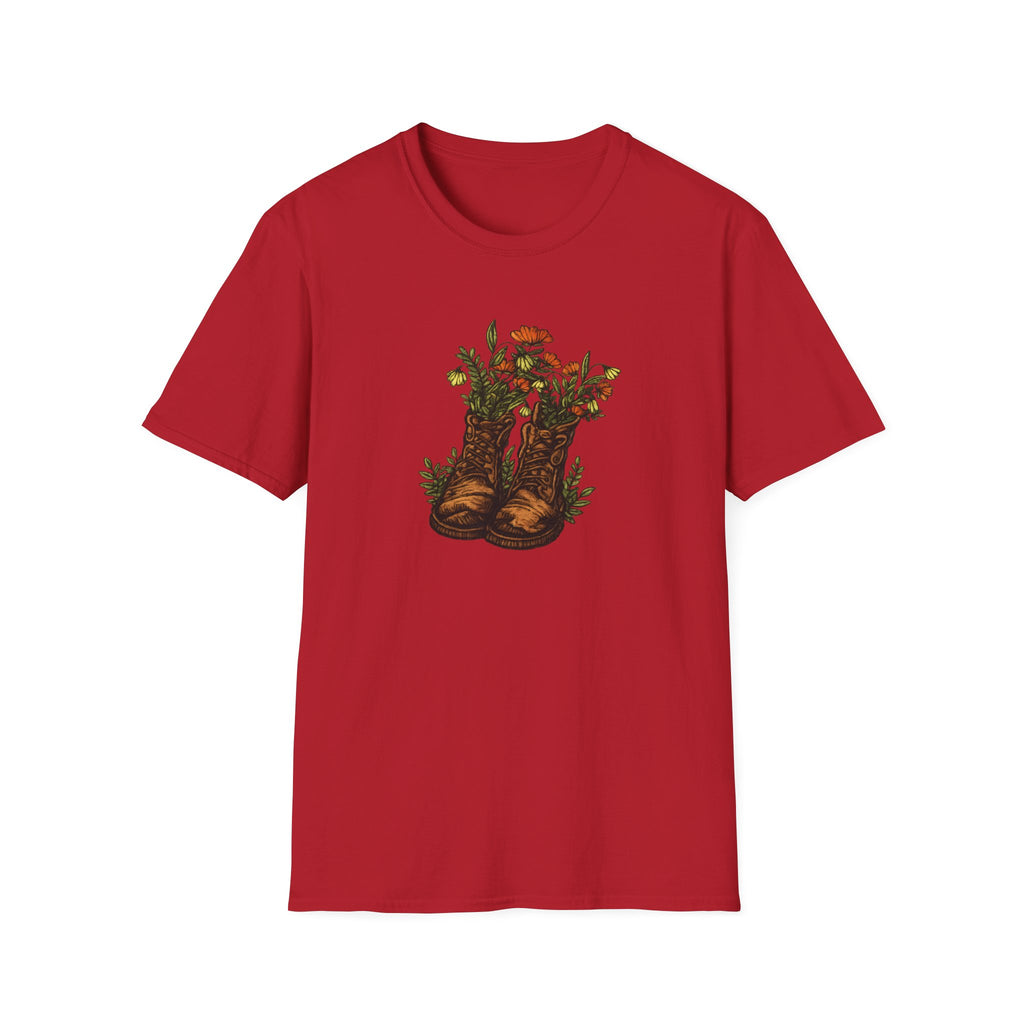 Vintage Floral Cowboy Boots T-Shirt