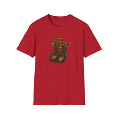 Vintage Floral Cowboy Boots T-Shirt