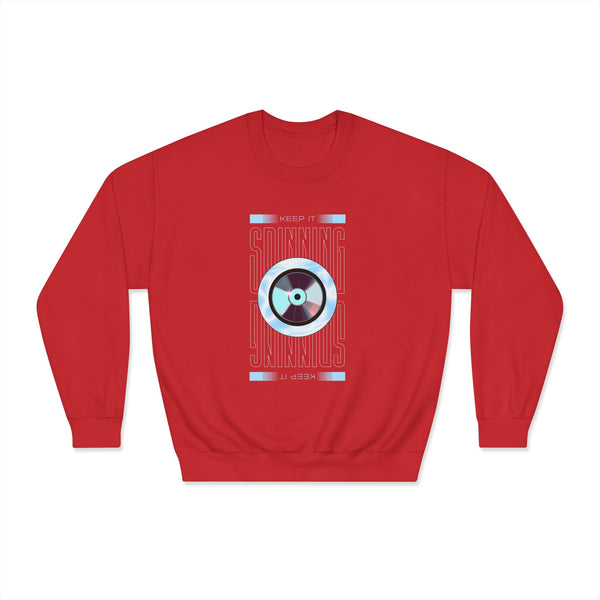 Retro Vinyl Crewneck Sweatshirt