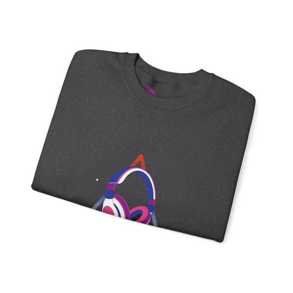 Headphones Crewneck Sweatshirt | Women
