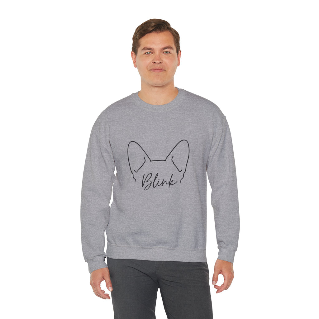 Blink French Bulldog Ears Crewneck Sweatshirt