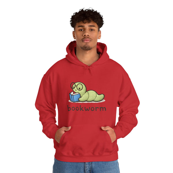 Bookworm Hoodie — Cute Reading Worm Graphic Sweatshirt for Book Lovers