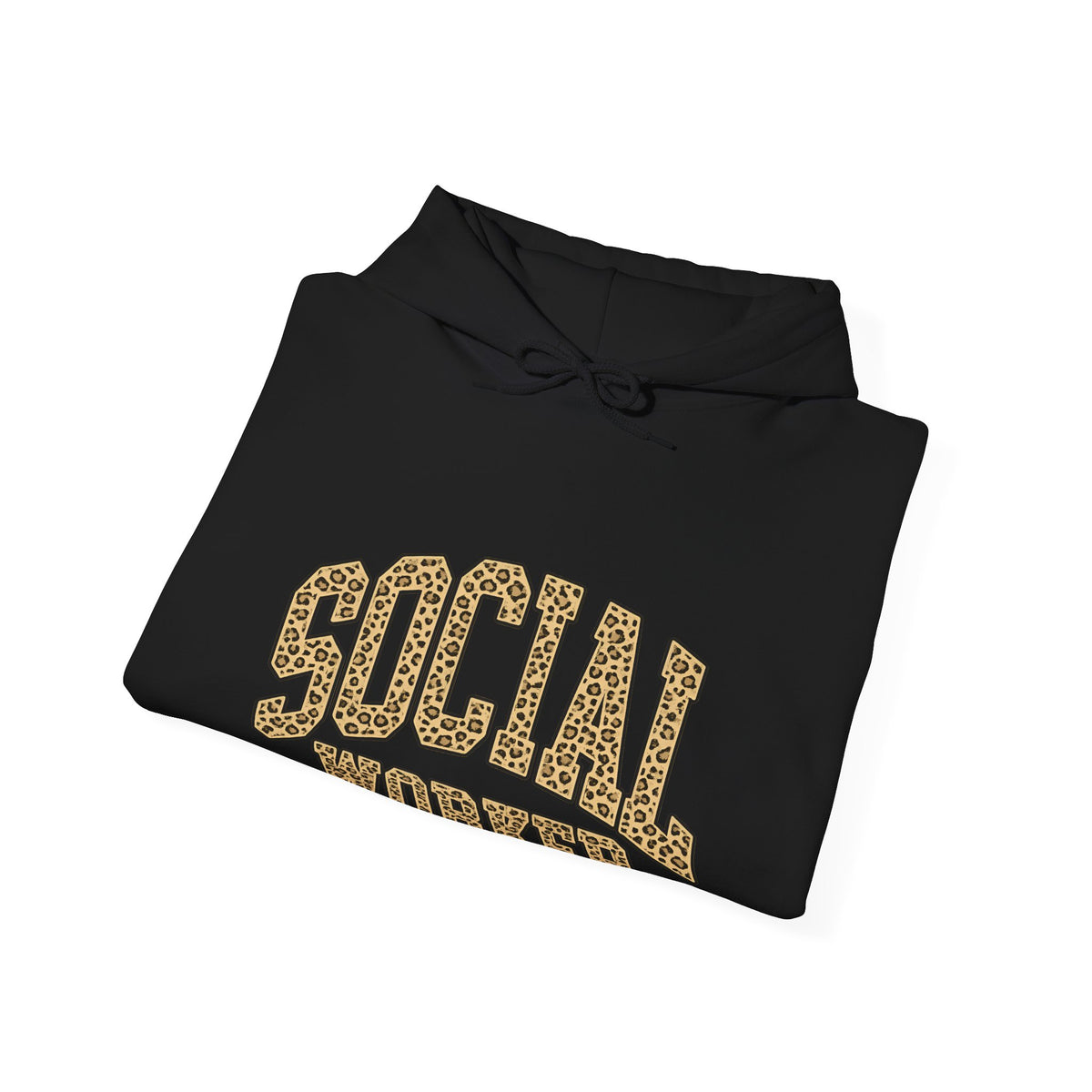 Social Worker Leopard Print Hoodie — Empowering, Stylish Gift for Social Workers