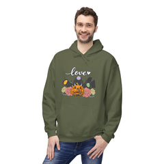 Halloween Pumpkin Floral Hoodie