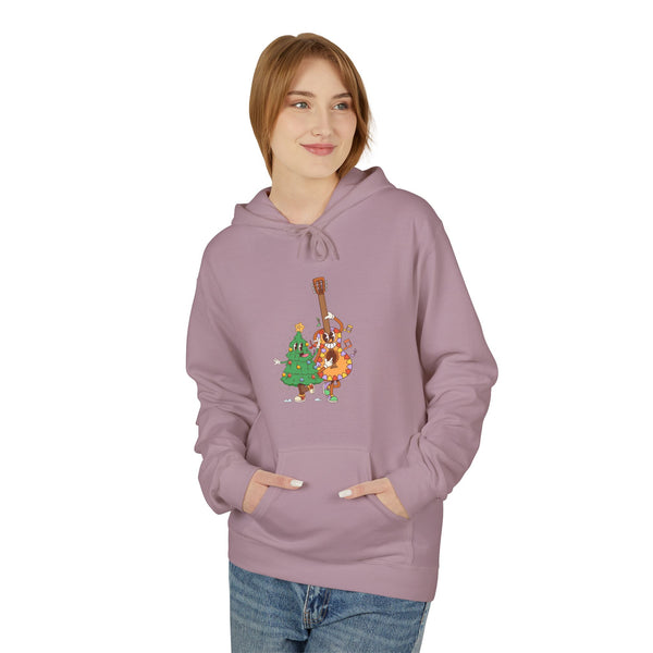 Holiday Bass & Tree Hoodie — Funny Christmas Musician