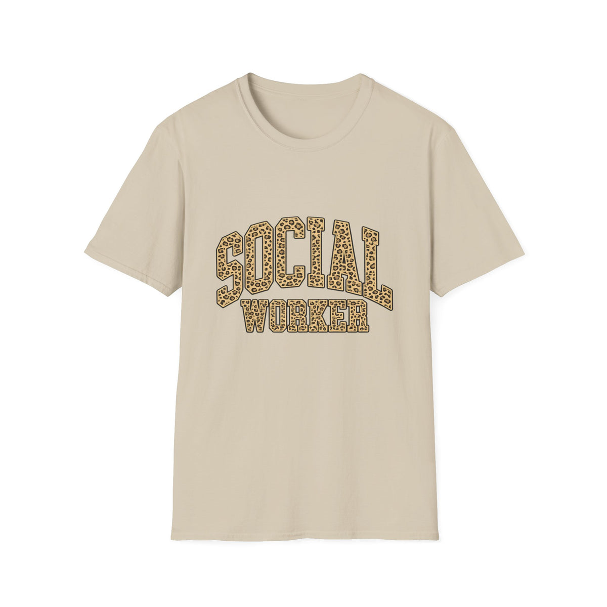 Social Worker Leopard Print T-Shirt