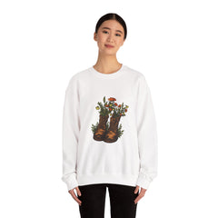 Floral Cowboy Boots Crewneck Sweatshirt