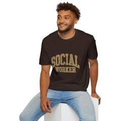 Social Worker Leopard Print T-Shirt