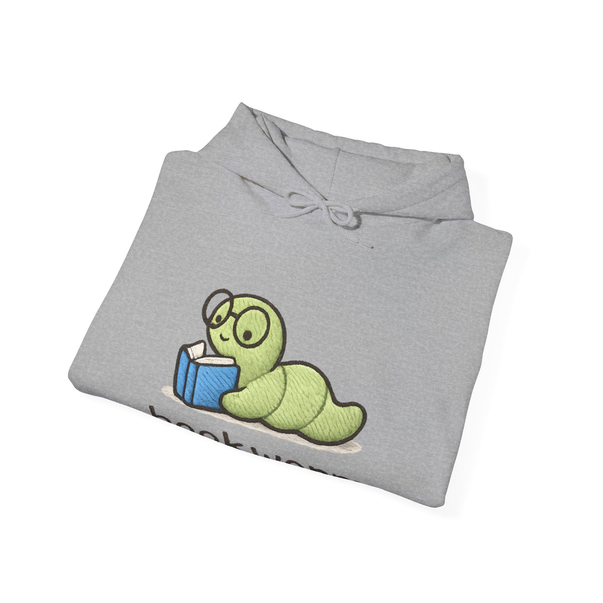 Bookworm Hoodie — Cute Reading Worm Graphic Sweatshirt for Book Lovers