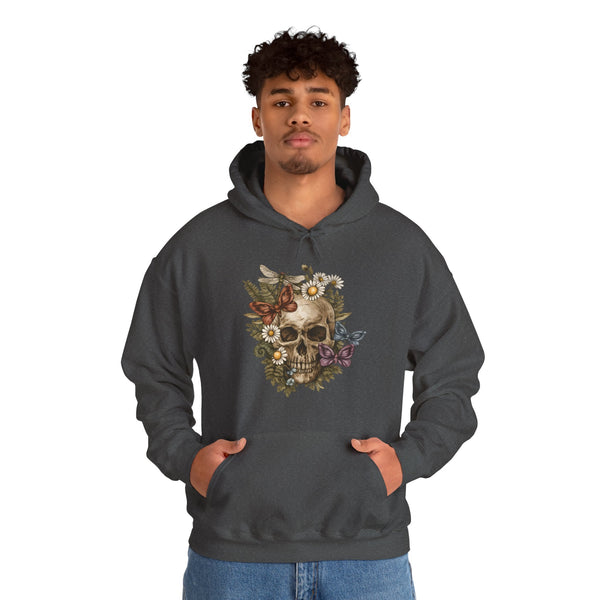 Floral Skull Hoodie