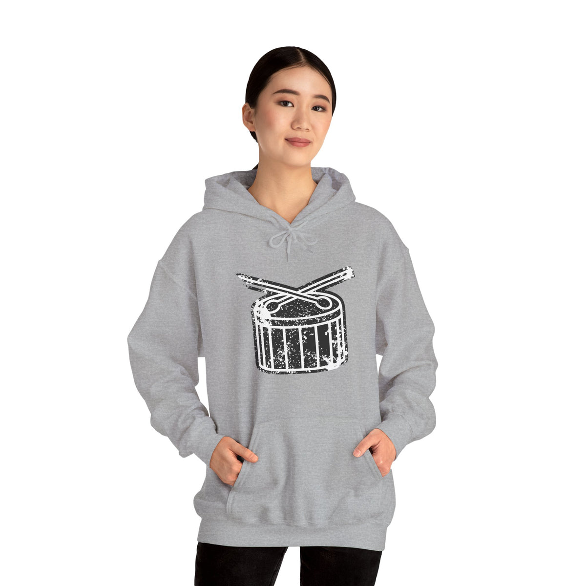 Drum & Sticks Vintage Graphic Hoodie