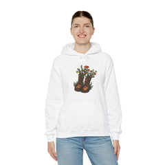 Vintage Cowboy Boots Floral Hoodie