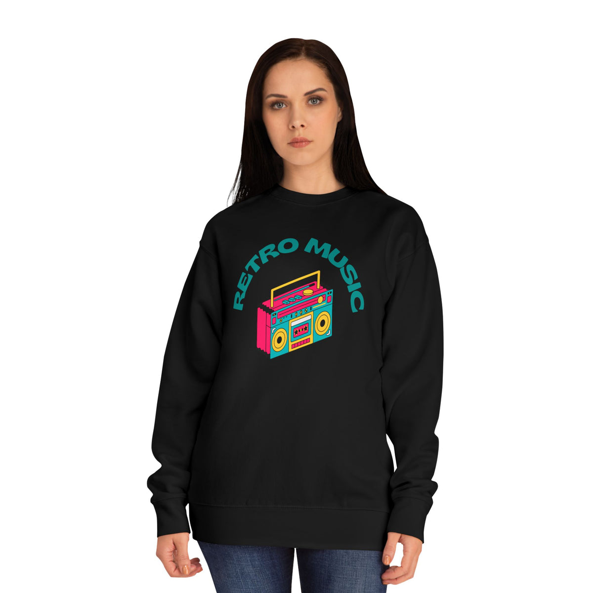 Vintage Boombox Graphic Crewneck | Women