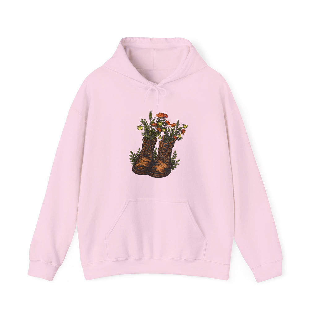 Vintage Cowboy Boots Floral Hoodie
