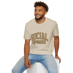 Social Worker Leopard Print T-Shirt