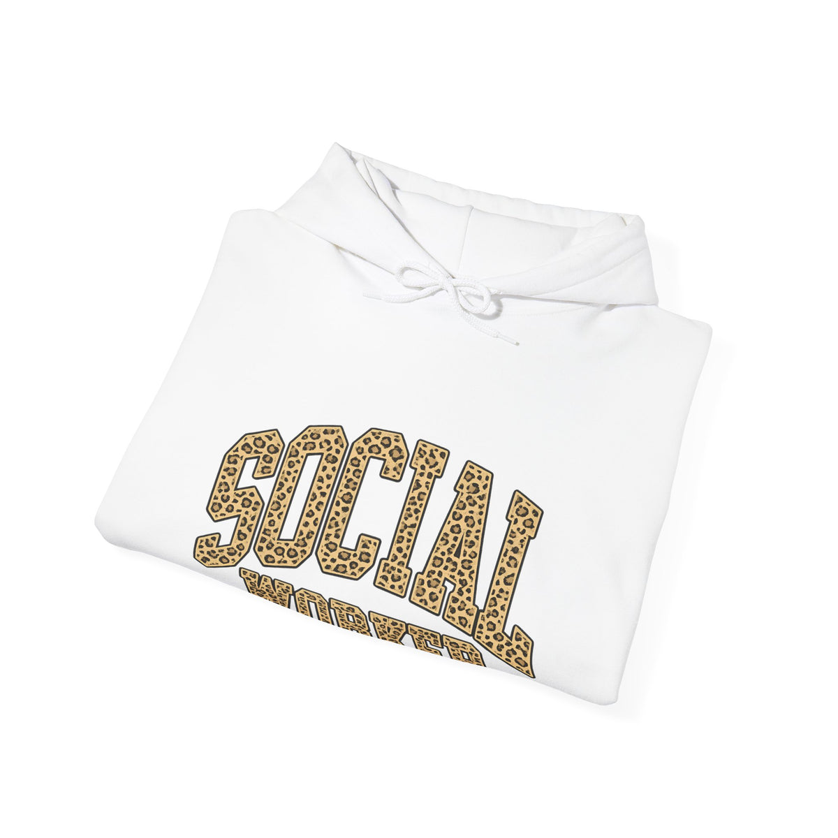 Social Worker Leopard Print Hoodie — Empowering, Stylish Gift for Social Workers
