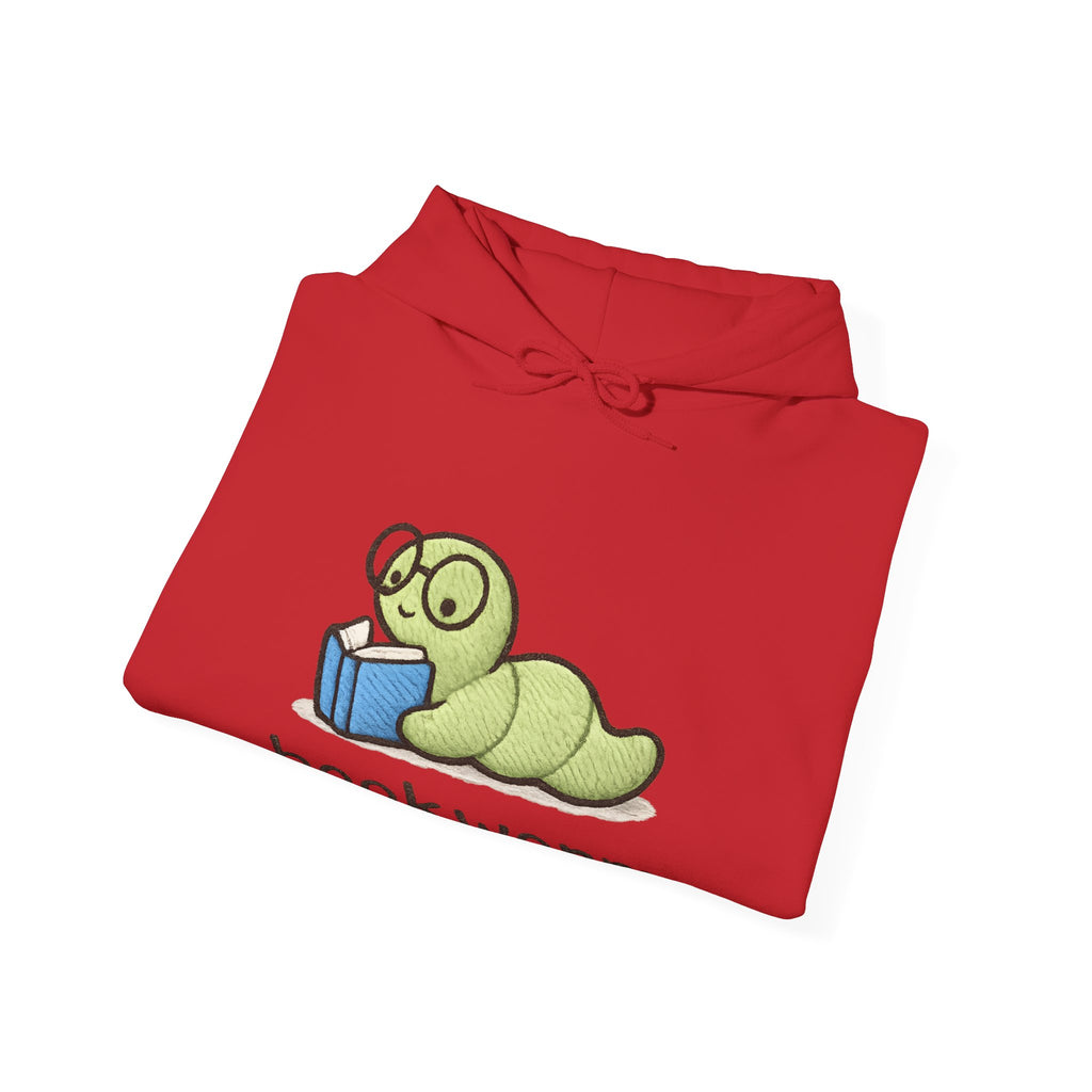 Bookworm Hoodie — Cute Reading Worm Graphic Sweatshirt for Book Lovers