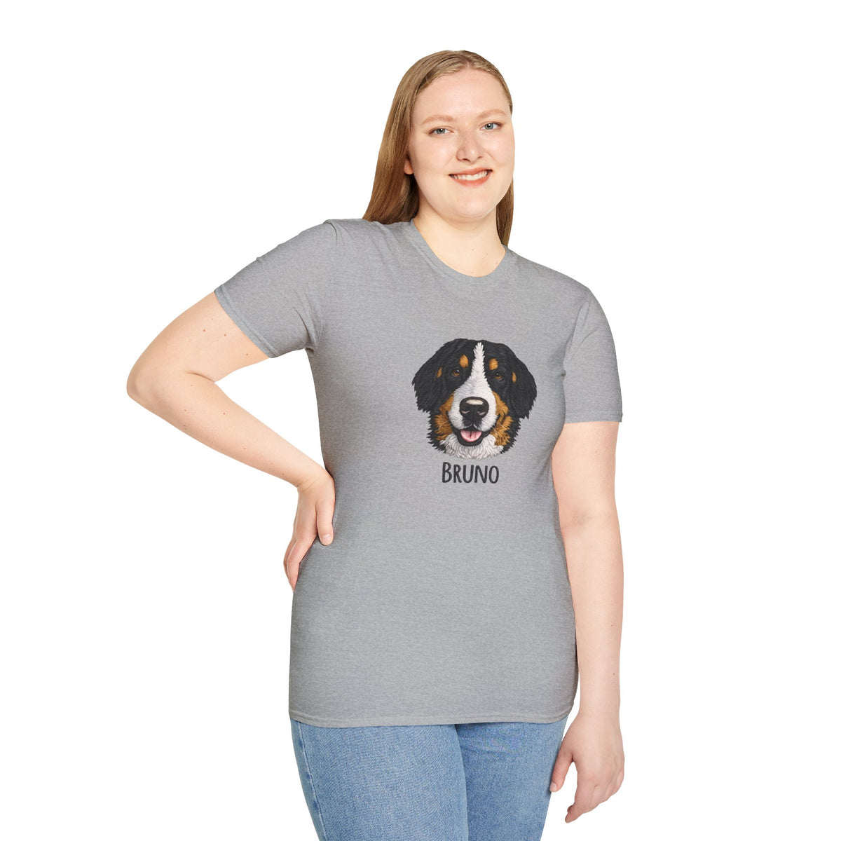 Bernese Mountain Dog Portrait T-Shirt Main image