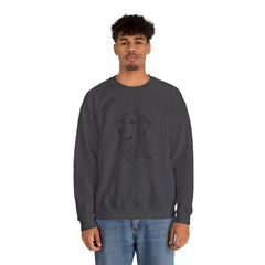 Dog Line Art Crewneck Sweatshirt