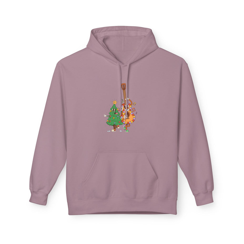 Holiday Bass & Tree Hoodie — Funny Christmas Musician