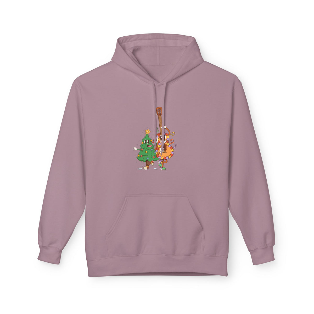 Holiday Bass & Tree Hoodie — Funny Christmas Musician