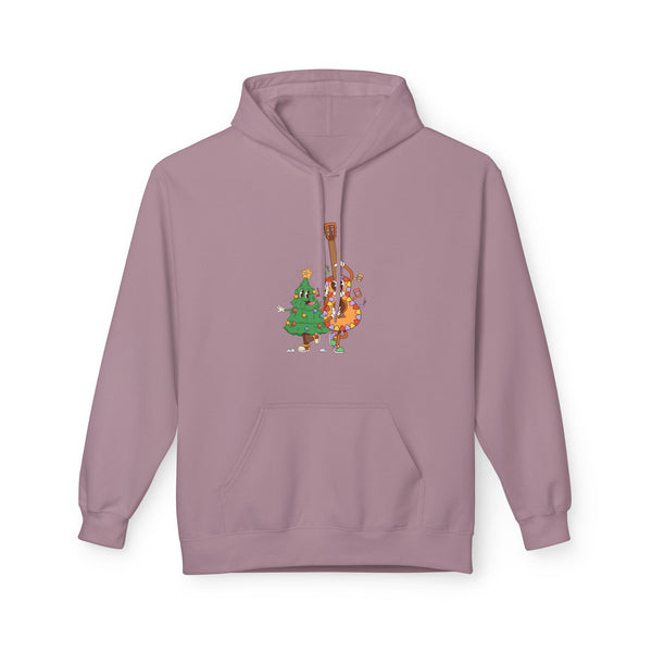 Holiday Bass & Tree Hoodie — Funny Christmas Musician