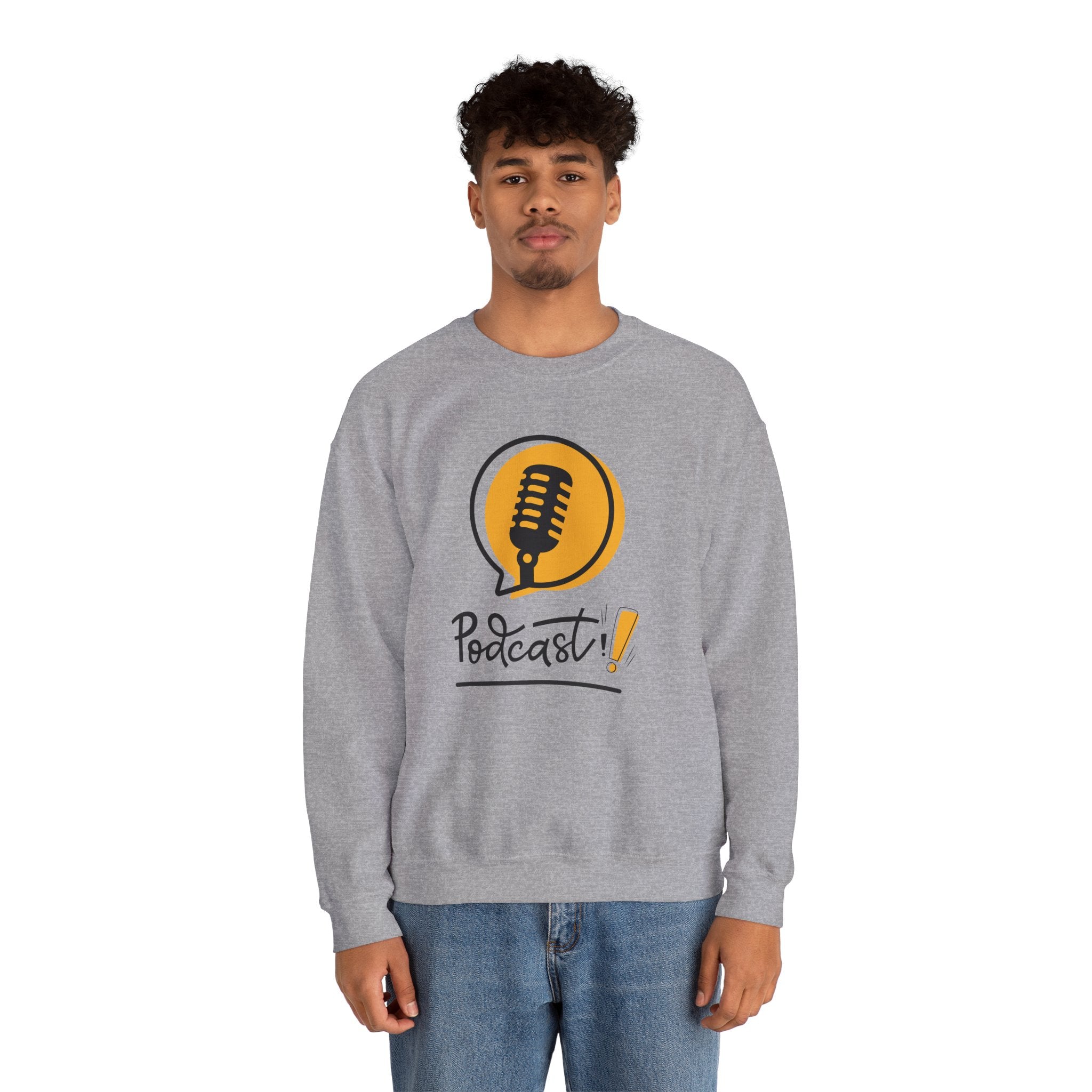 Podcast Microphone Crewneck Sweatshirt Secondary image