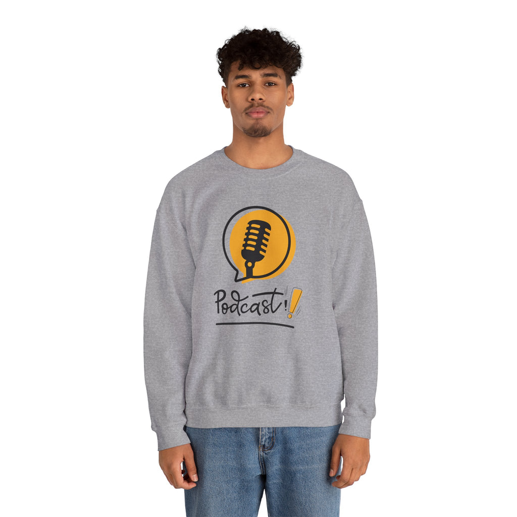 Podcast Microphone Crewneck Sweatshirt