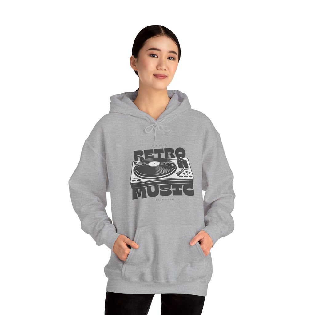 Retro Music Vinyl Turntable Hoodie | Women