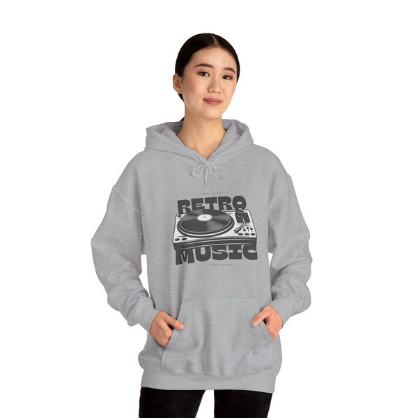 Retro Music Vinyl Turntable Hoodie | Women