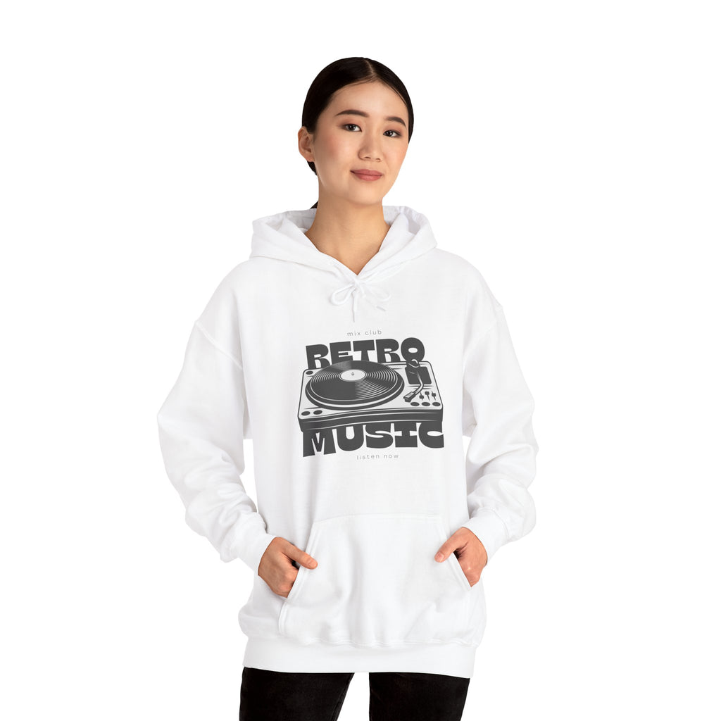 Retro Music Vinyl Turntable Hoodie | Women