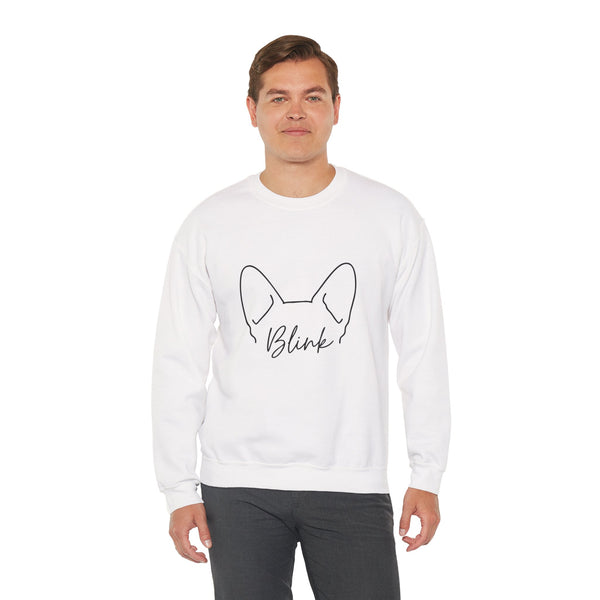 Blink French Bulldog Ears Crewneck Sweatshirt