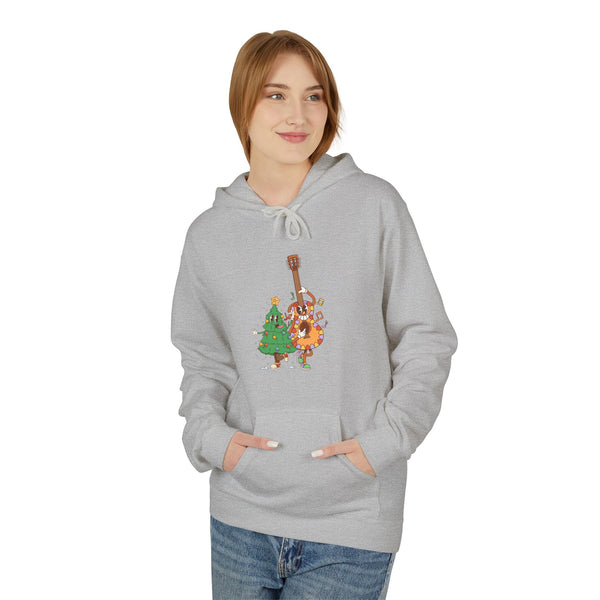 Holiday Bass & Tree Hoodie — Funny Christmas Musician