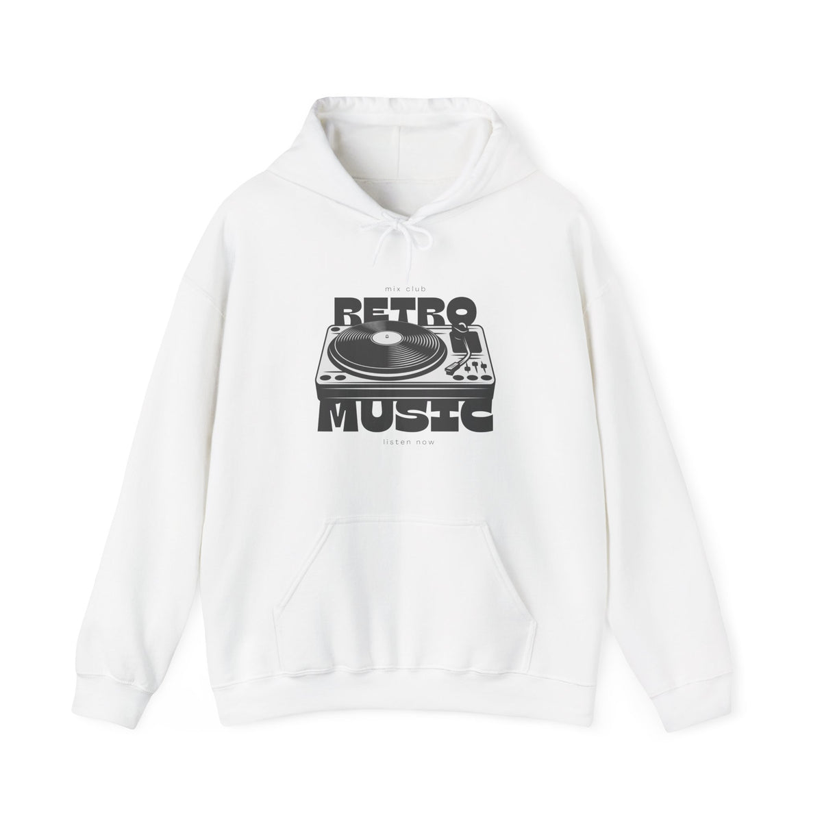 Retro Music Vinyl Turntable Hoodie | Women