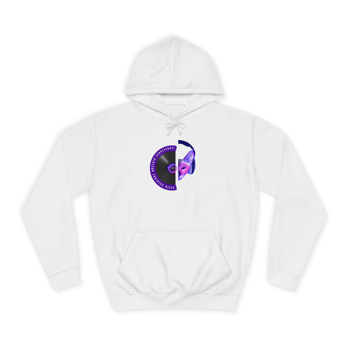 Vinyl DJ Heart Hoodie