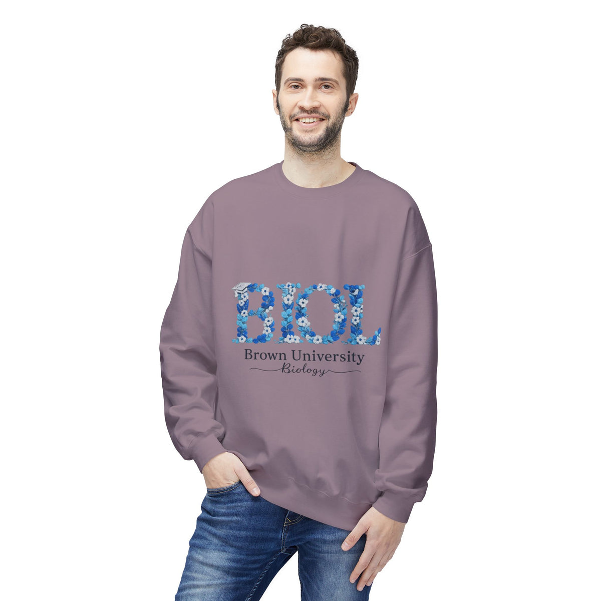 Biology Floral 'BIOL' Crewneck Sweatshirt